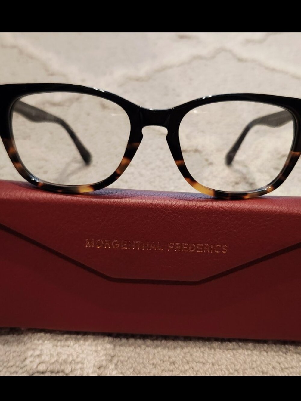 Morgental Frederics cat eye glasses in tortoise/ fade  NIB